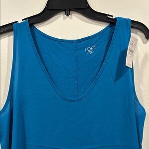 LOFT Vibrant Blue Tank Top